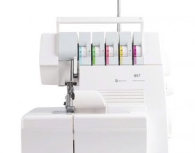 Máy vắt sổ gia đình đa năng 3 kim 5 ống chỉ , dragonfly 857