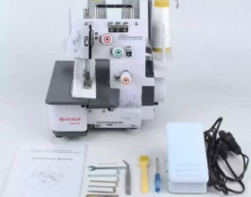 Máy viền lai gia đình MYSEW , Máy trần đè gia đình mini 2 kim 3 chỉ, Máy kansai gia đình MYSEW  MRS-323