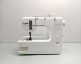 Máy trần đè gia đình JANOME 2 kim 3 ống chỉ , Máy kansai lai áo  janome gia đình 