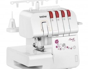 Máy vắt sổ gia đình Brother 2 kim 4 ống chỉ, Máy vắt sổ BROTHER M343D mini để bàn 